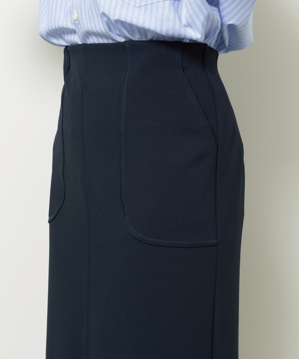 Strech Georgette Slim Fit Skirt