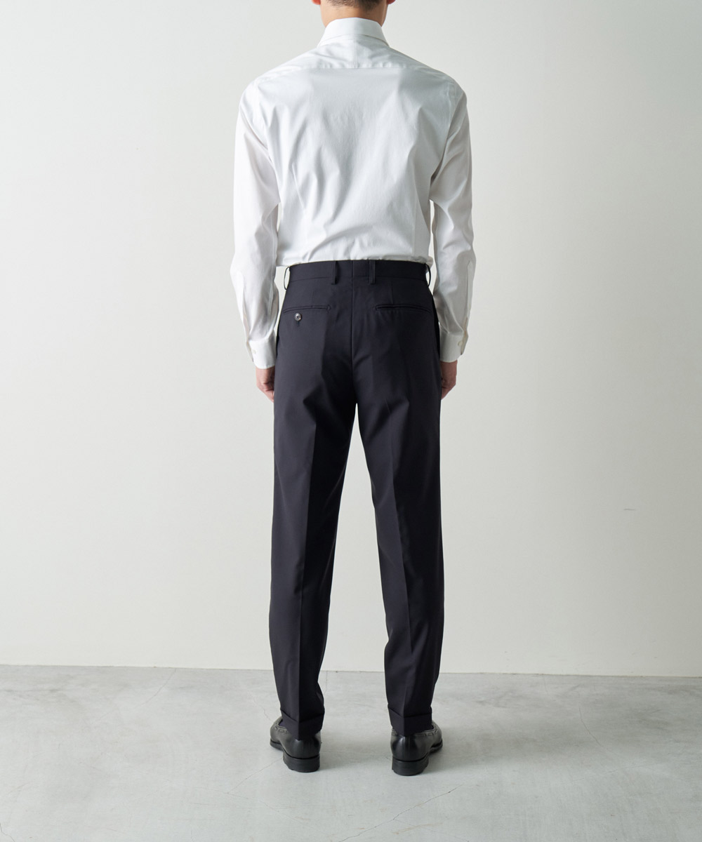 Wool Broadcloth 1tuck Pants