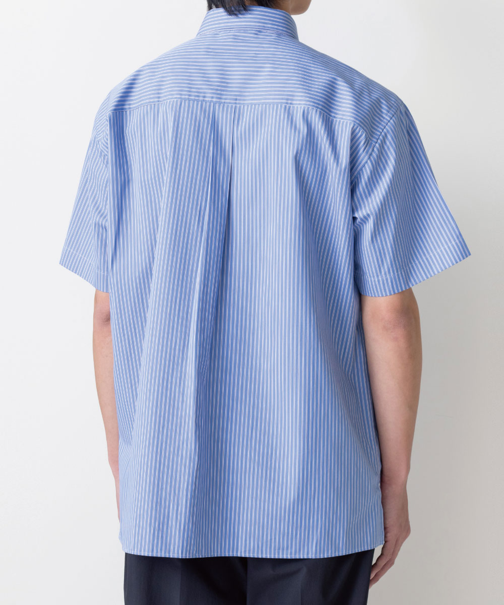 Suvin Cotton Striped S/S Shirt