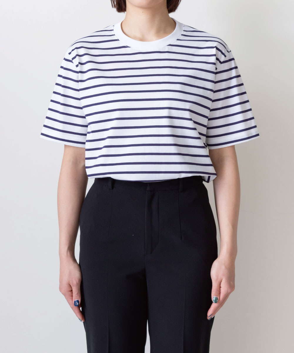 Twisted Cotton Striped S/S T-Shirt