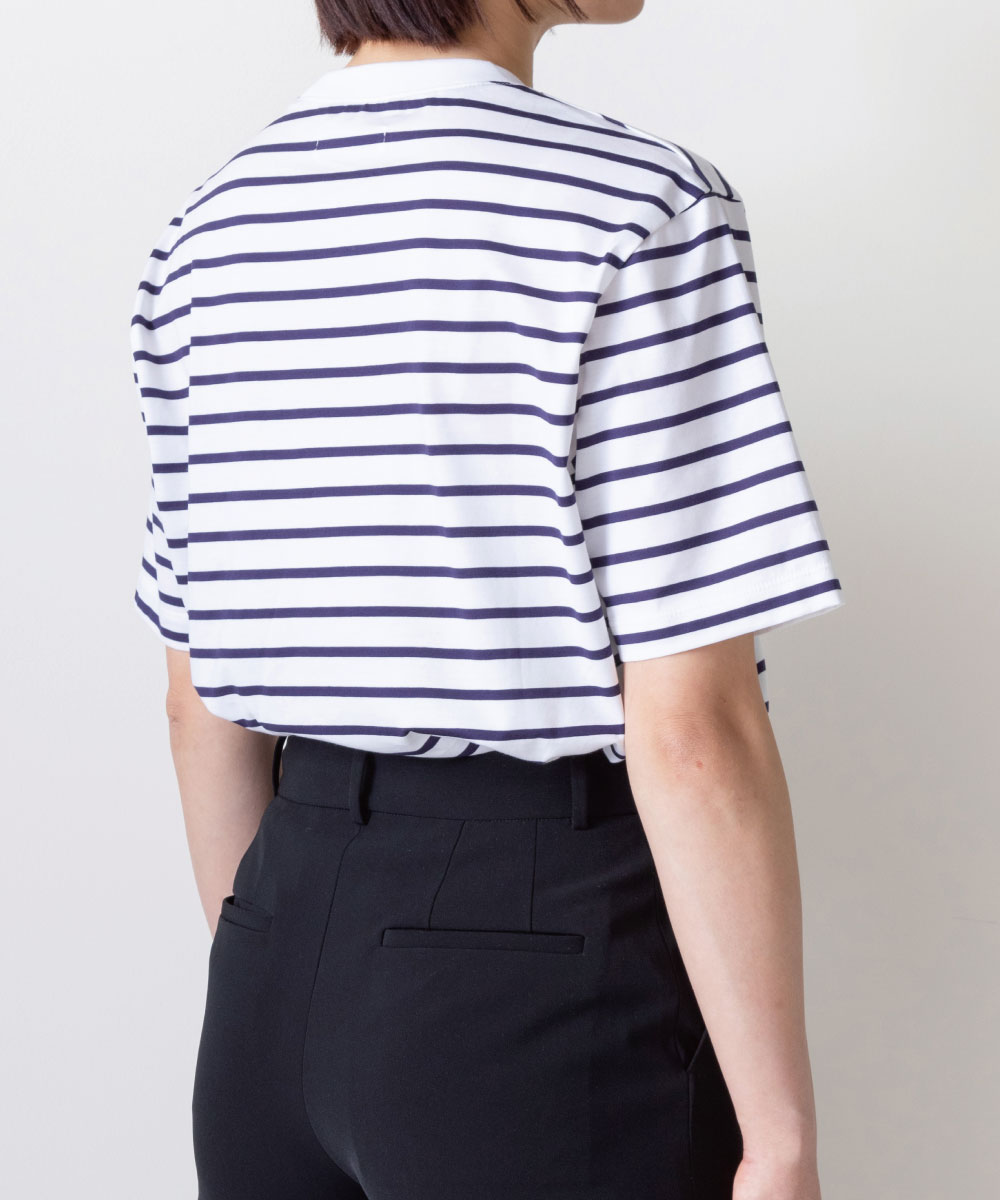 Twisted Cotton Striped S/S T-Shirt