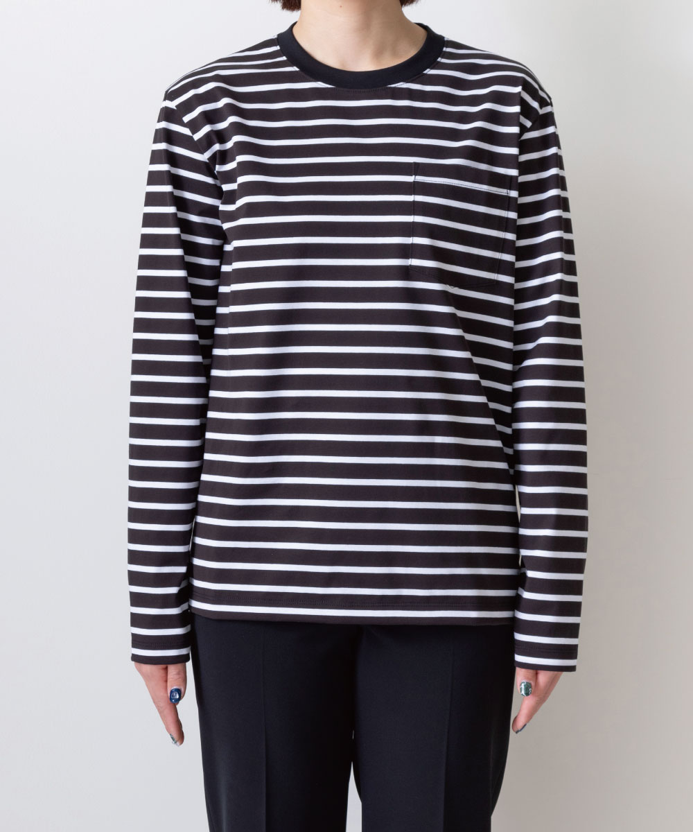 Twisted Cotton Striped L/S T-Shirt